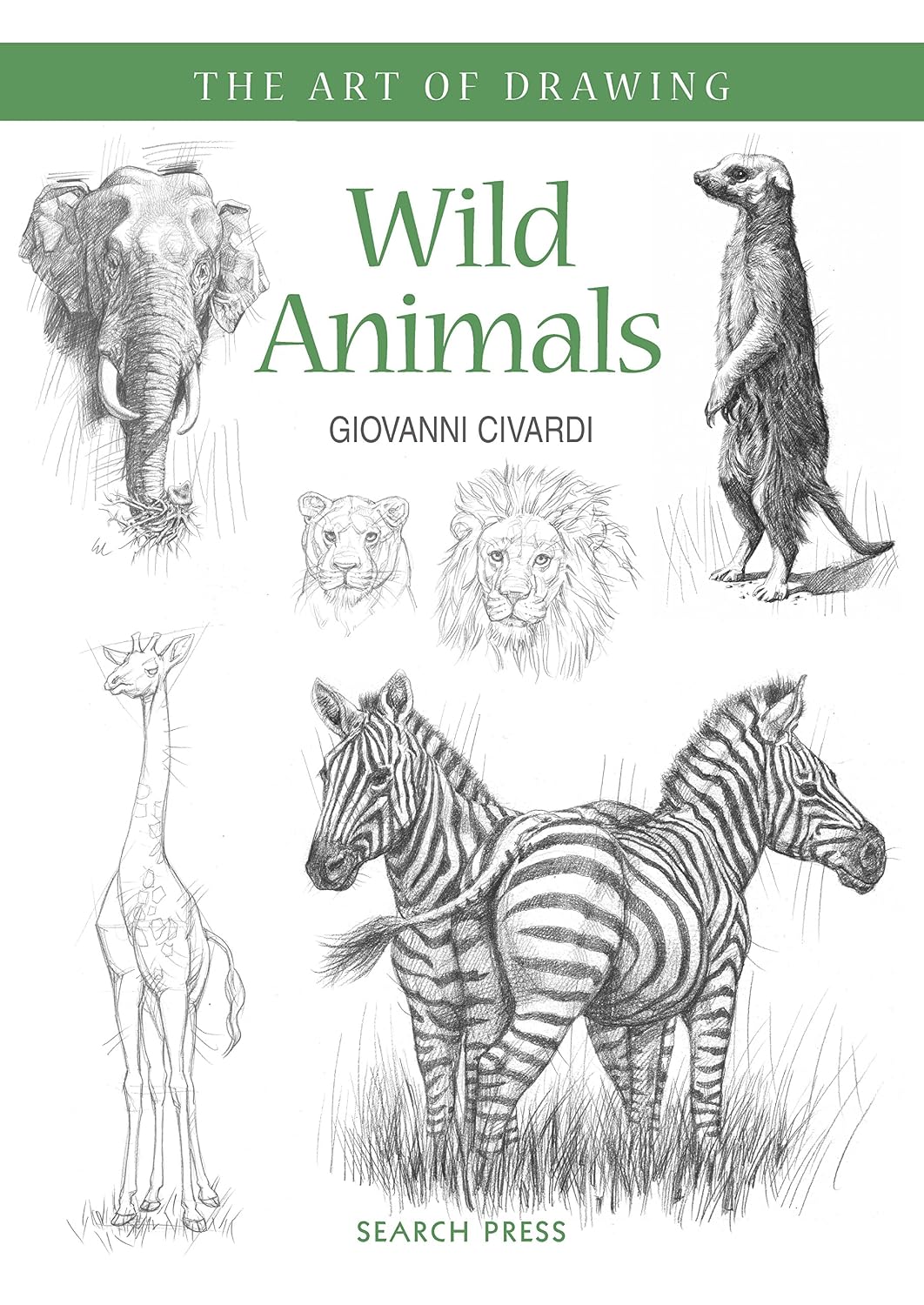 ler totalmente Art of Drawing: Wild Animals: How to draw elephants, tigers, lions and other animals (English Edition)