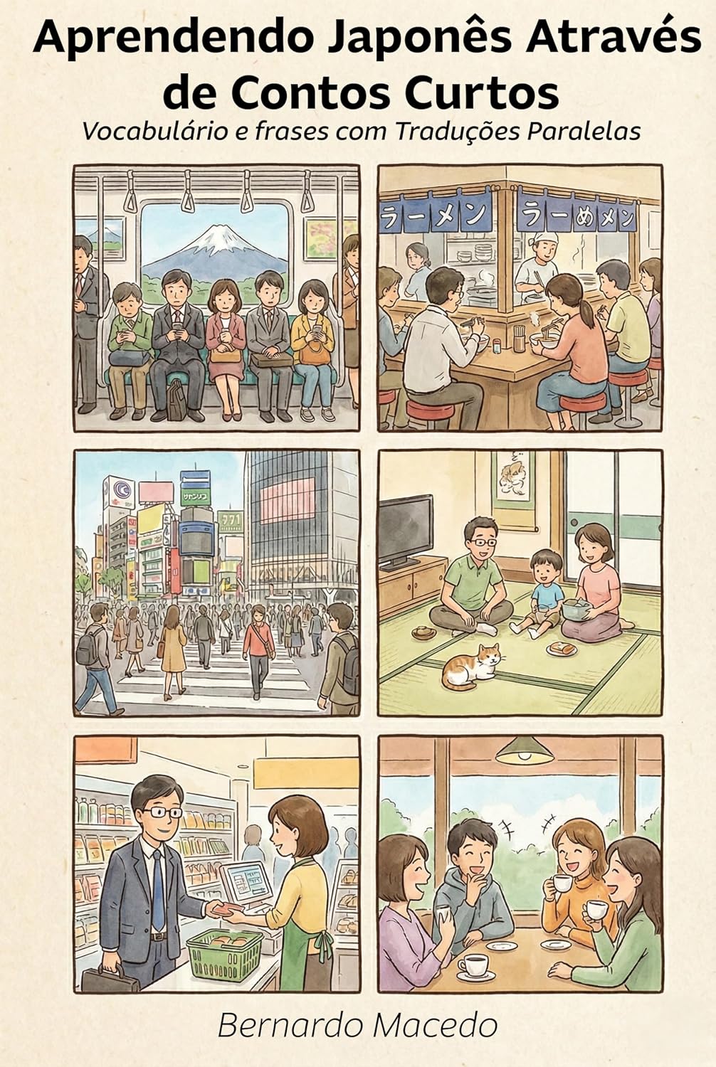 ler totalmente Aprendendo Japonês Através de Contos Curtos: Vocabulário e frases com Traduções Paralelas
