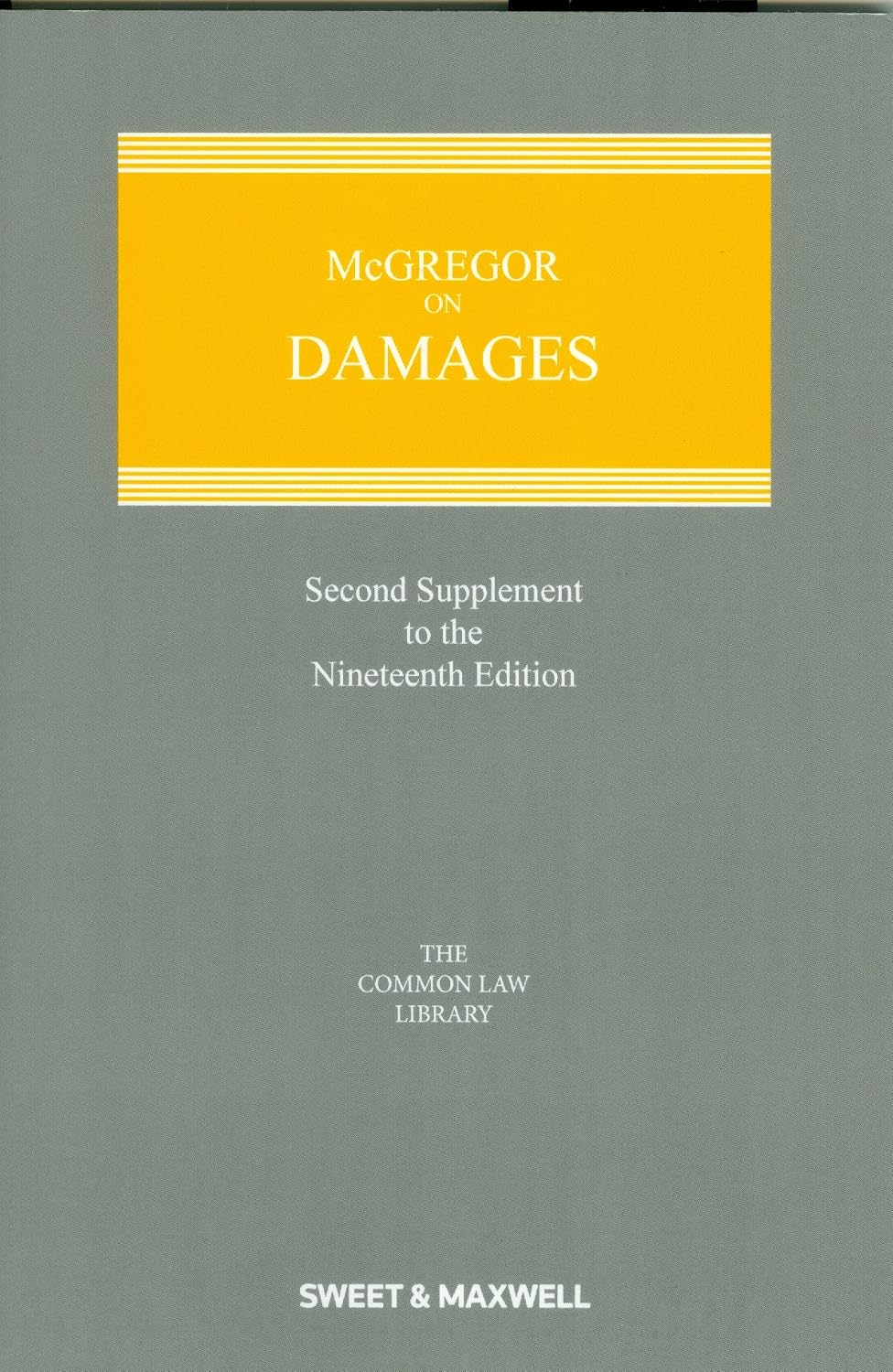 McGregor on Damages (2nd Supplement) baixar livro de graça