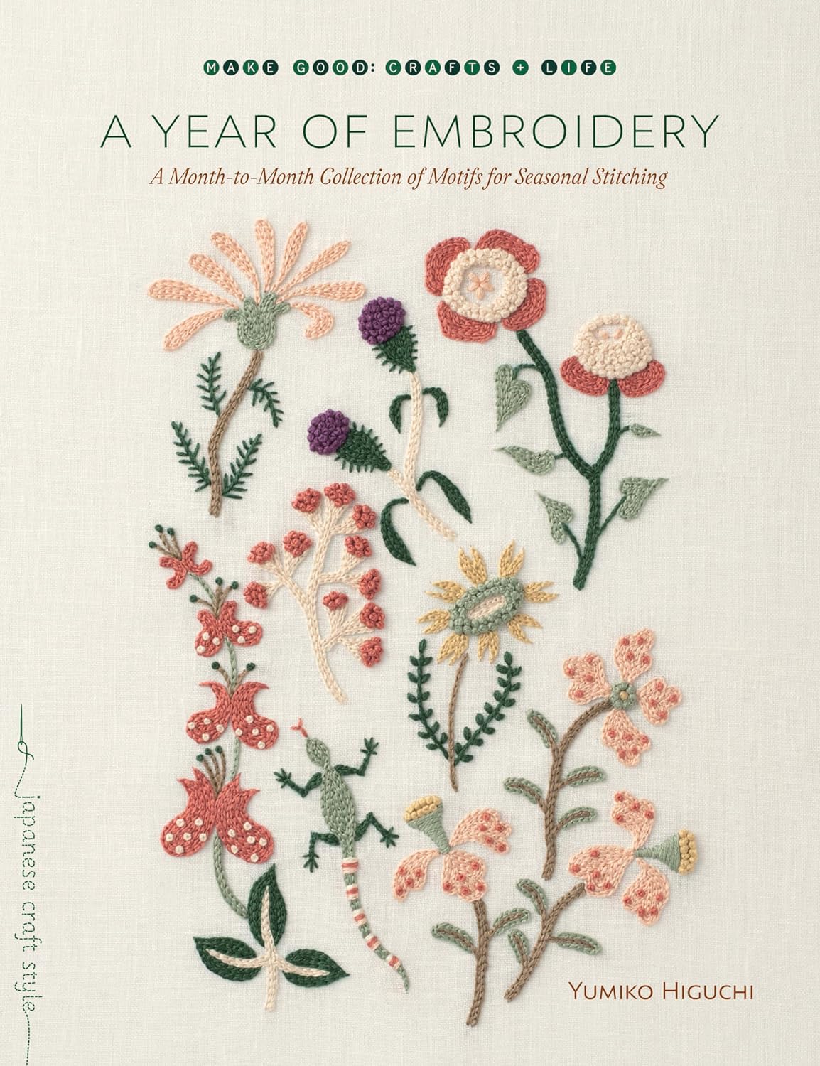 ler totalmente A Year of Embroidery: A Month-To-Month Collection of Motifs for Seasonal Stitching