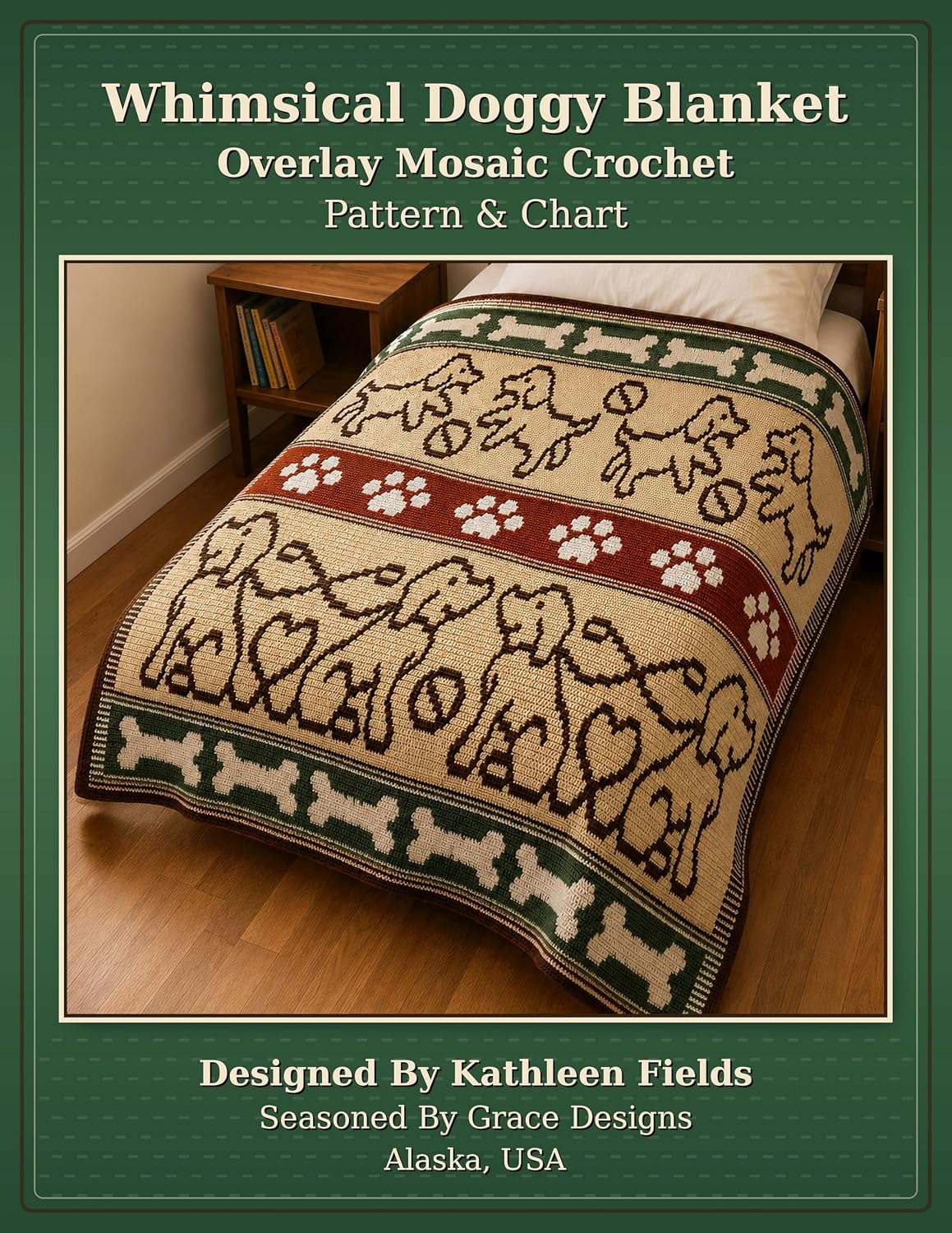 Whimsical Doggy Blanket Pattern & Chart: Overlay Mosaic Crochet (Overlay Mosaic Crochet Patterns) (English Edition) baixar livro de graça