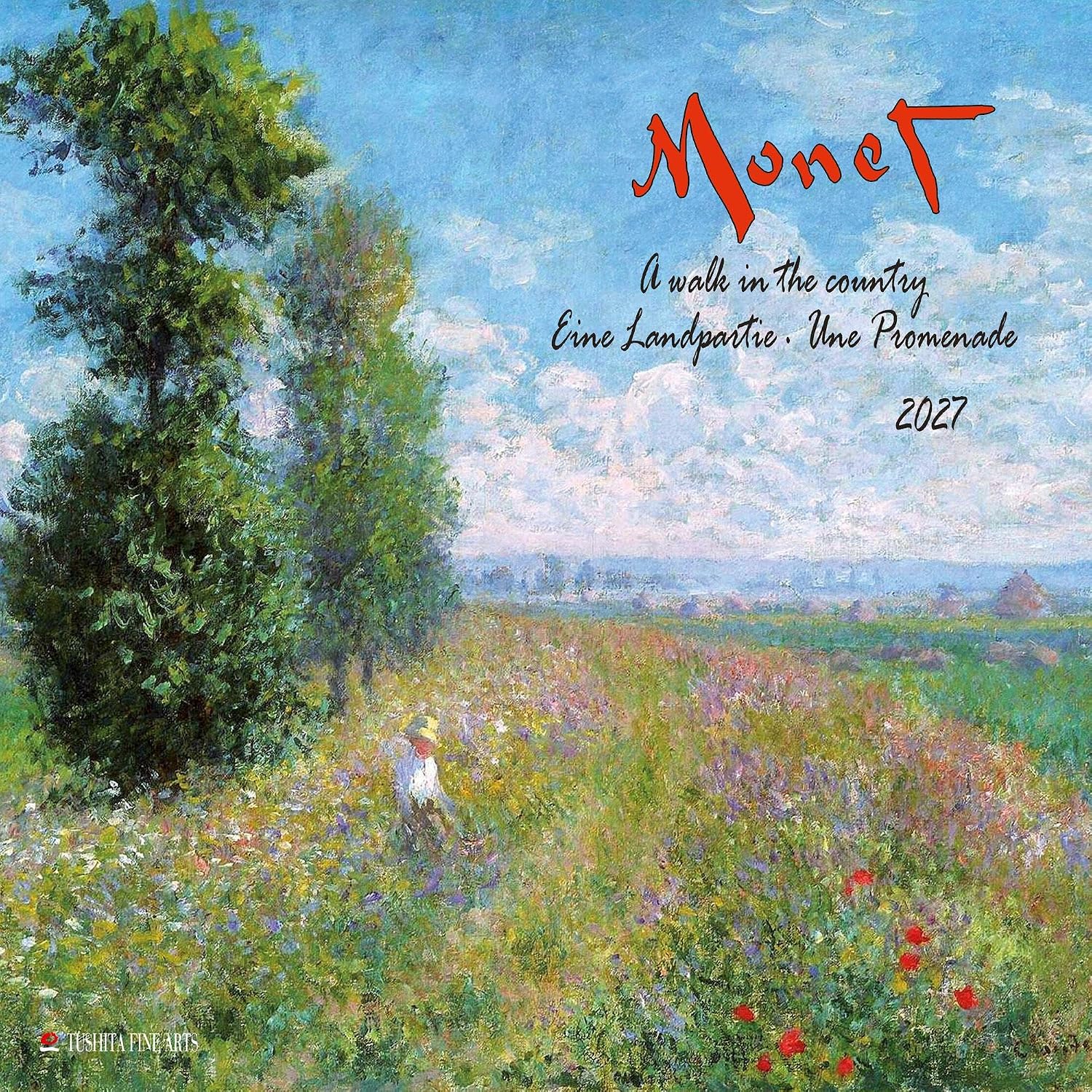 Claude Monet - A Walk in the Country 2027: Kalender 2027 baixar o livro de graça