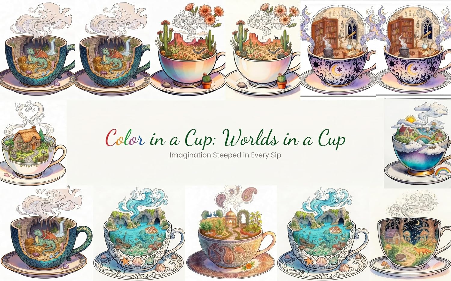 ler totalmente Color in a Cup: Worlds in a Cup: Imagination Steeped into Every Sip. (Color in a Teacup Book 1) (English Edition)