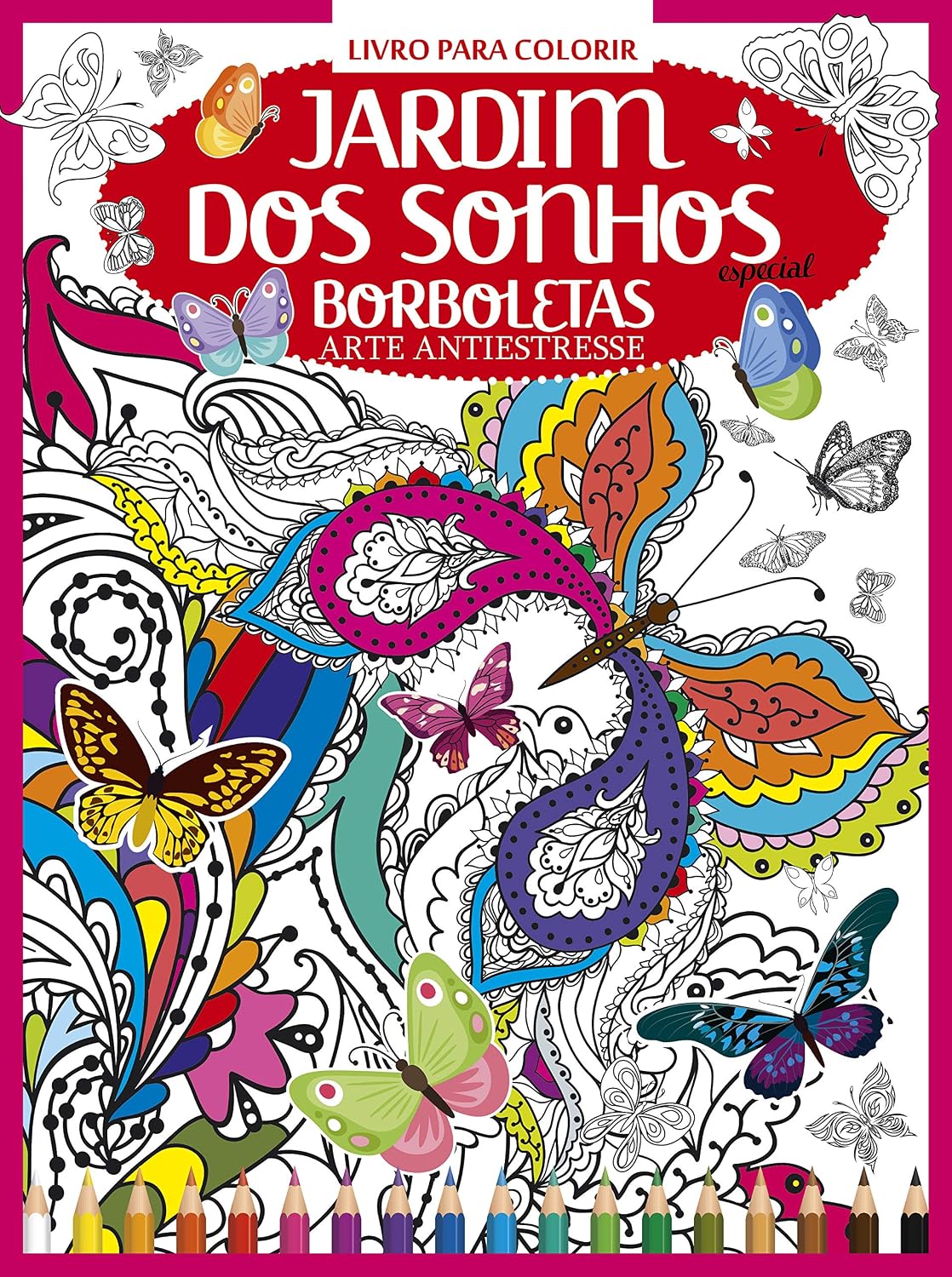 Livro para colorir - Jardim dos sonhos - Especial - Borboletas