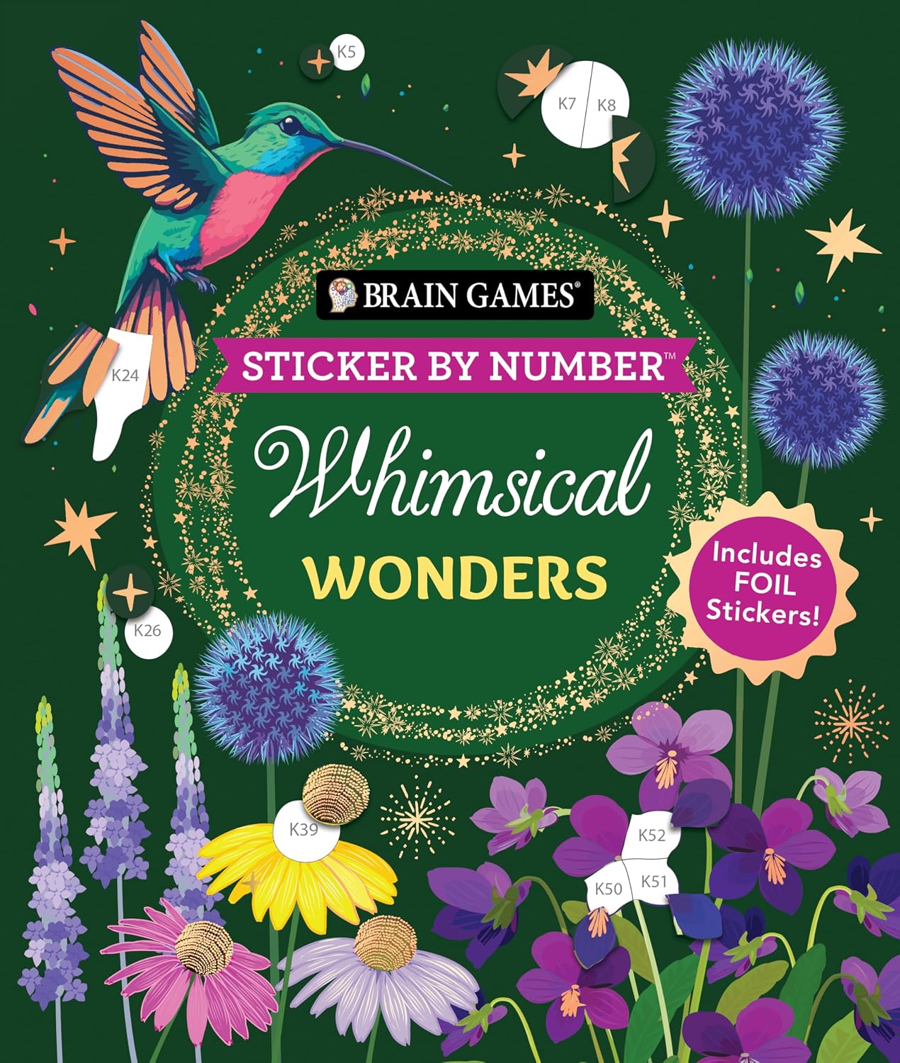Brain Games - Sticker by Number: Whimsical Wonders (24 Images to Sticker): Includes 2 Foil Sticker Sheets to Complete Each Image! baixar livro de graça