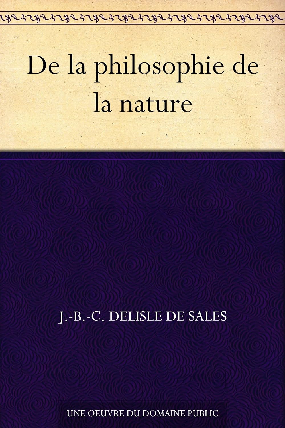 De la philosophie de la nature (French Edition) baixar livro de graça