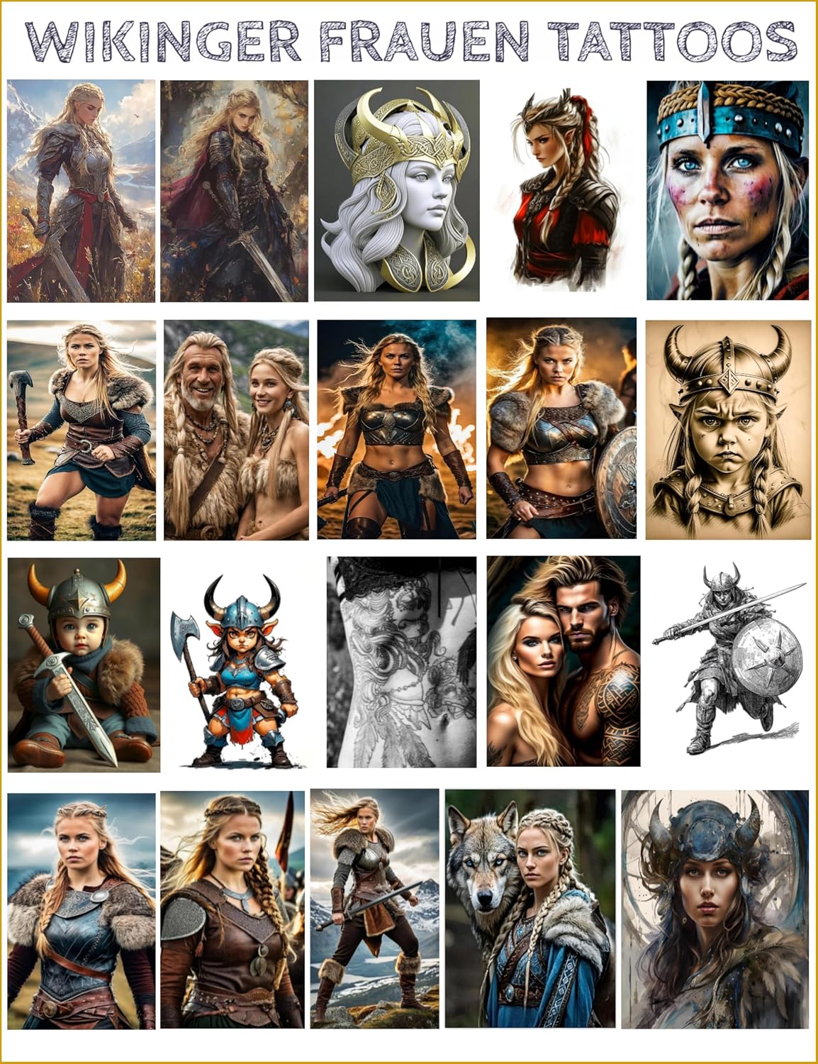 161 Wikinger Frauen Tattoos.: 161 seltene Wikinger Frauen Tattoo Vorlagen. (German Edition) baixar o livro de graça