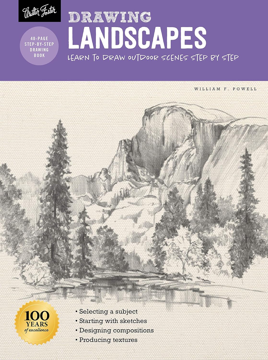 ler totalmente Drawing: Landscapes with William F. Powell: Learn to Draw Outdoor Scenes Step by Step