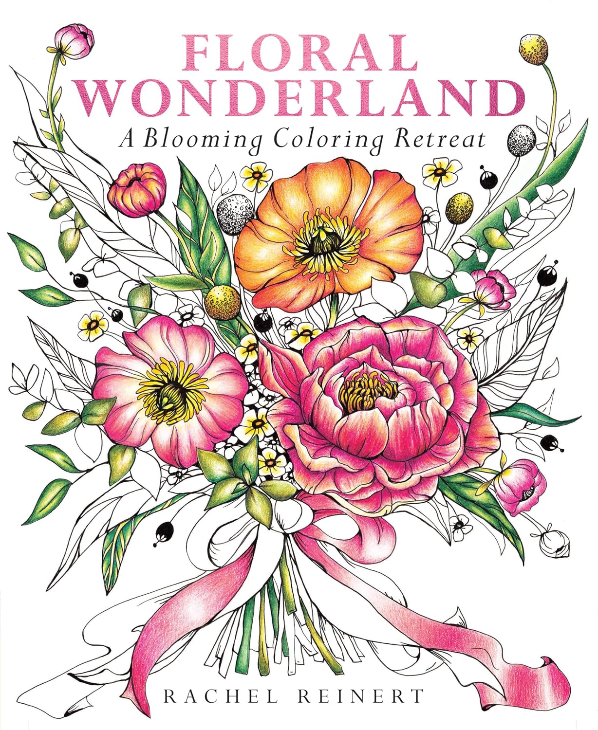 Floral Wonderland: A Blooming Coloring Retreat - A Relaxing Coloring Book of Beautiful Flowers for Adults baixar o livro de graça