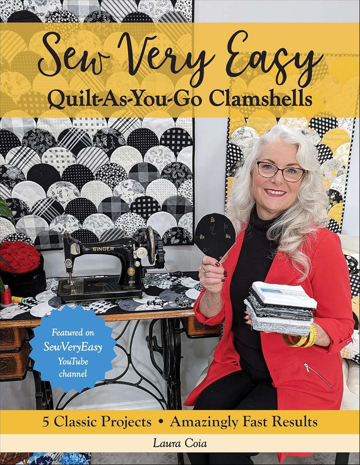 capítulo por capítulo baixar Sew Very Easy Quilt-As-You-Go Clamshells: 5 Classic Projects, Amazingly Fast Results (English Edition)