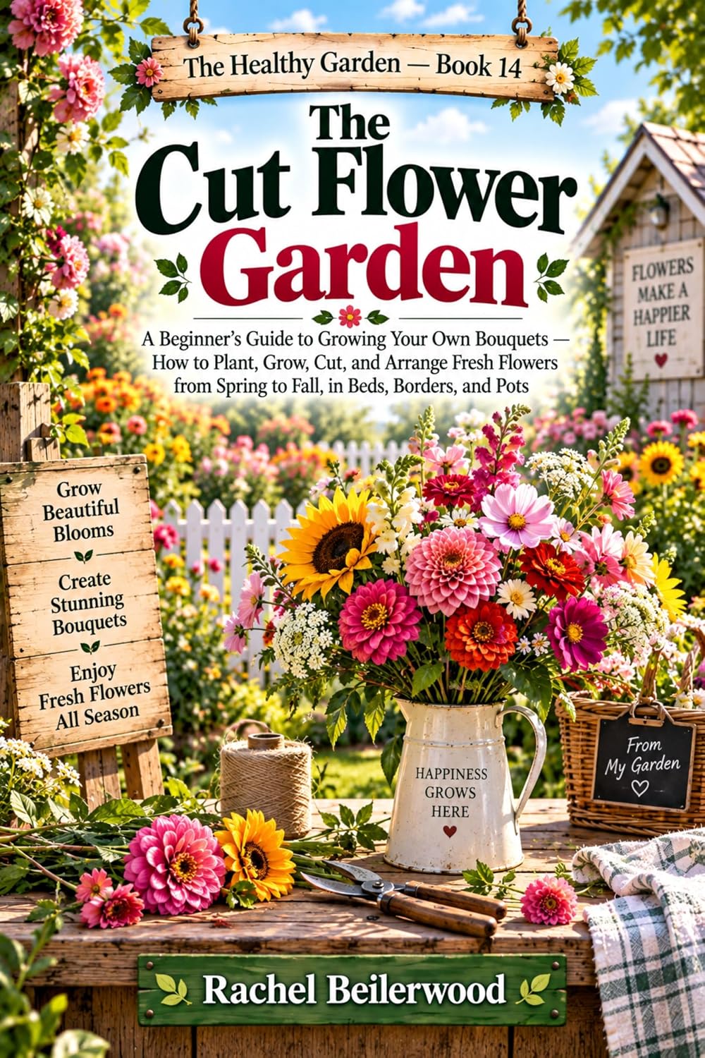ler totalmente The Cut Flower Garden: A Beginner's Guide to Growing Your Own Bouquets — How to Plant, Grow, Cut, and Arrange Fresh Flowers from Spring to Fall, in Beds,... Healthy Garden Book 14) (English Edition)