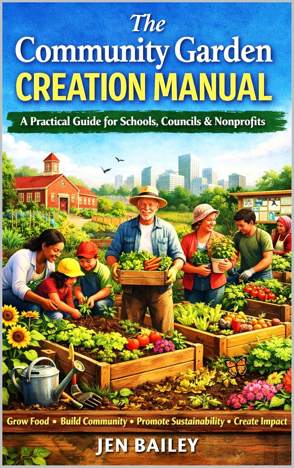 ler totalmente The Community Garden Creation Manual-A Practical Guide for Schools, Councils & Nonprofits (English Edition)
