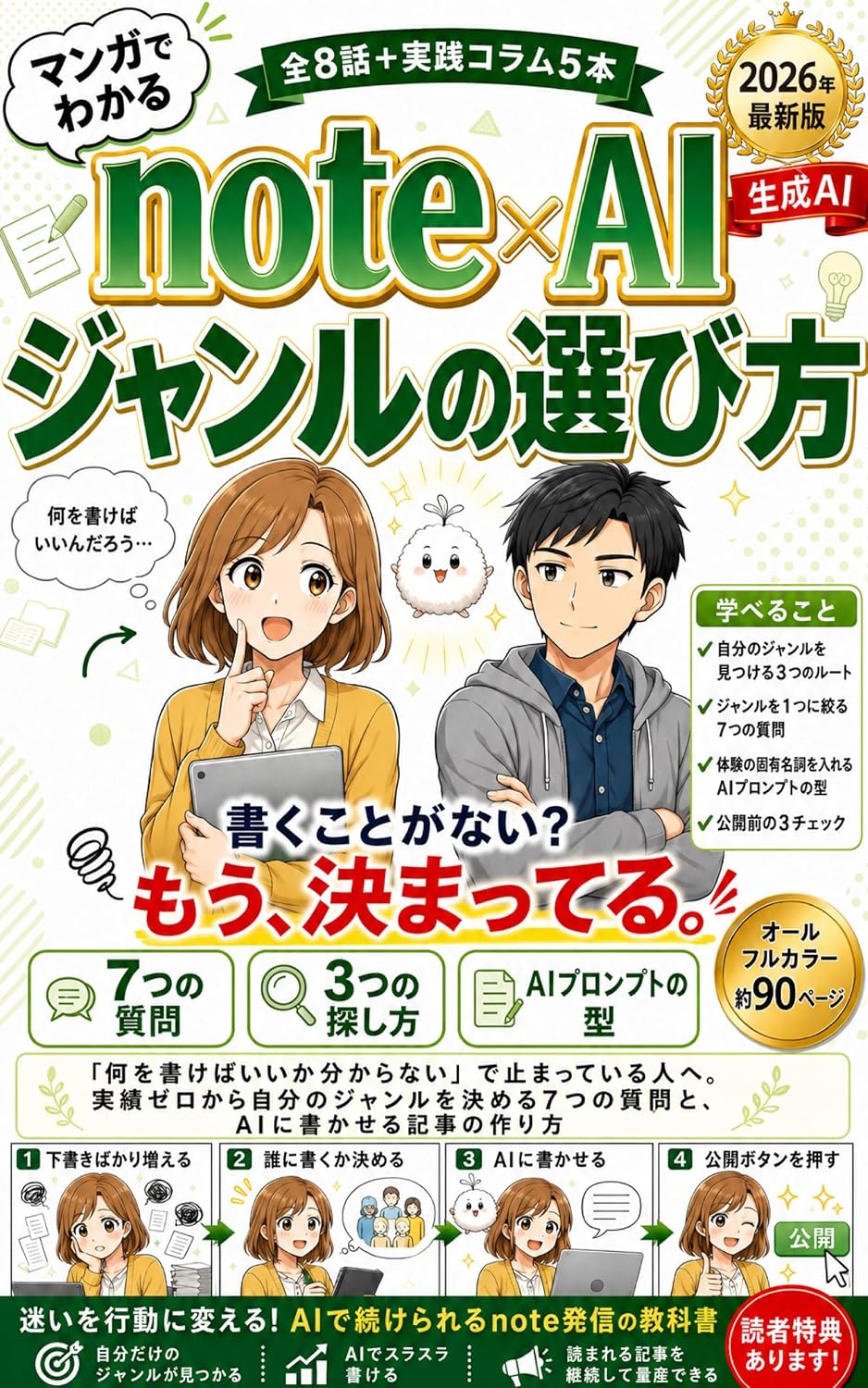 capítulo por capítulo baixar Manga de Wakaru AI kakeru note Genre no Erabikata: Nani wo Kakeba Ii ka Wakaranai de Tomatte Iru Hito Jisseki Zero kara Jibun no Genre wo Kimeru Nanatsu... de Wakaru note kakeru AI (Japanese Edition)