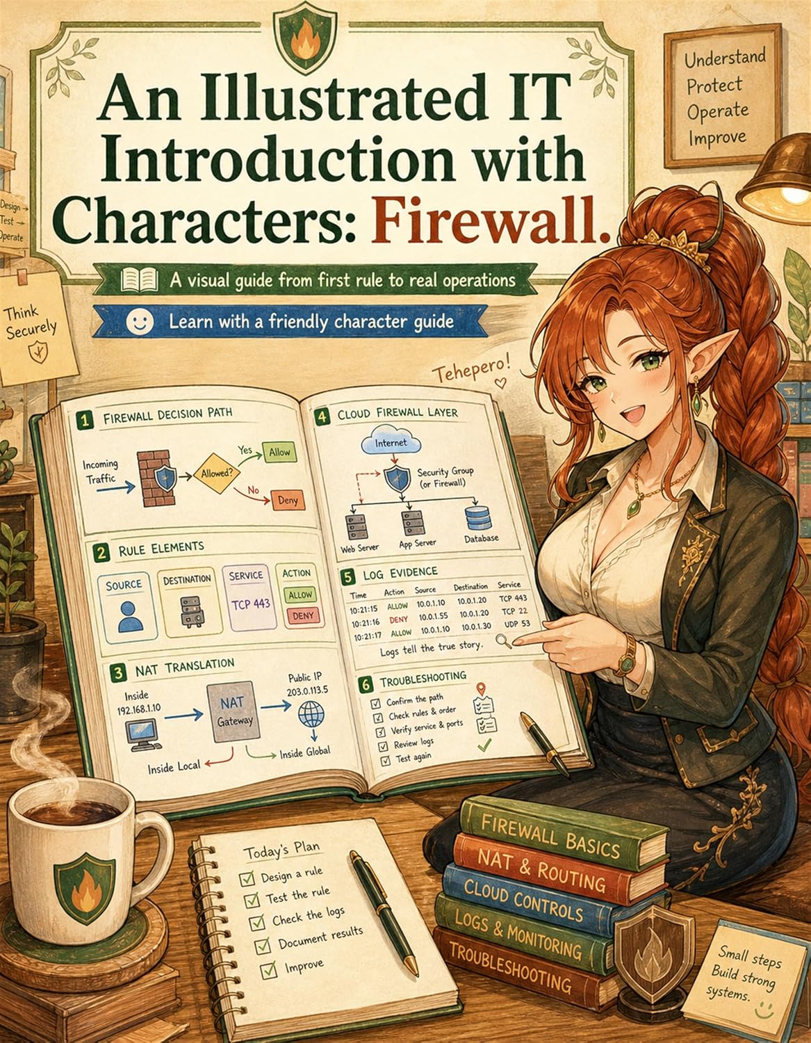 ler totalmente Firewall Basics for Systems Engineers: A Beginner-Friendly Guide to Rule Design, NAT, Logs, Troubleshooting, Cloud Security Groups, and Practical Network... IT Basics Book 1) (English Edition)
