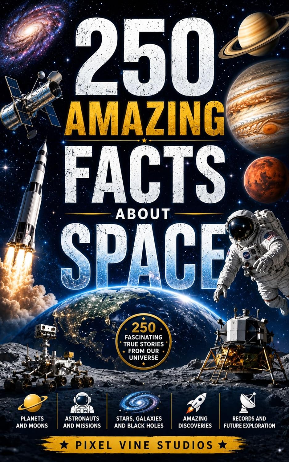 250 Amazing Facts About Space: Discover the Stories Behind Space Exploration, Astronauts, Planets, Galaxies, Black Holes, Rockets, and the Universe (The 250 Facts Book) (English Edition) baixar o livro de graça