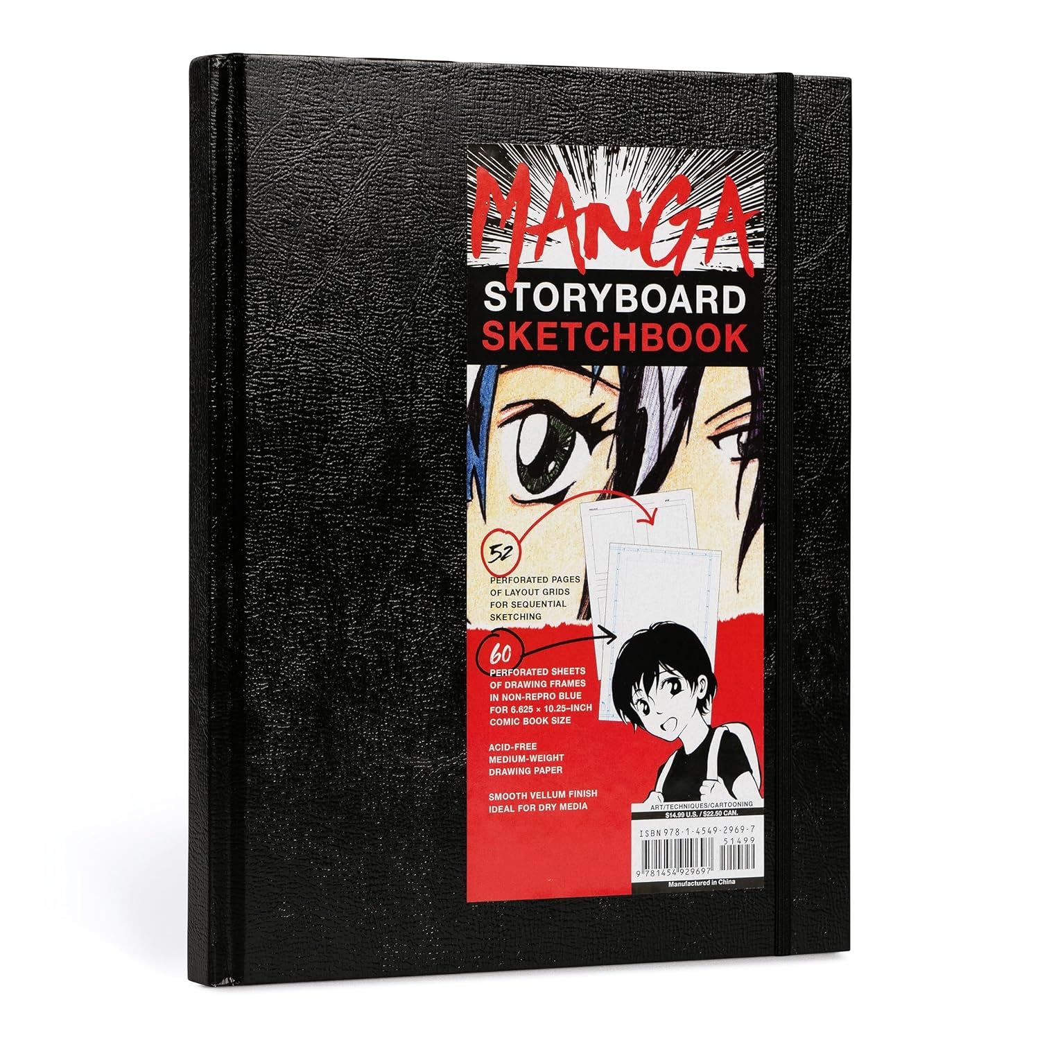 Manga Storyboard Sketchbook: A Comic Book Sketchbook with Storyboard Layout Grids, Acid-Free Medium-Weight Drawing Comic Book Paper baixar o livro de graça