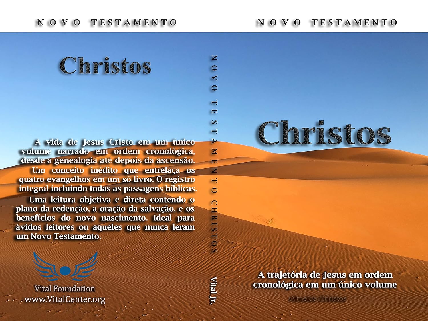 ler totalmente Novo Testamento Christos: A história de Jesus em ordem cronológica sem omissões ou repetições.