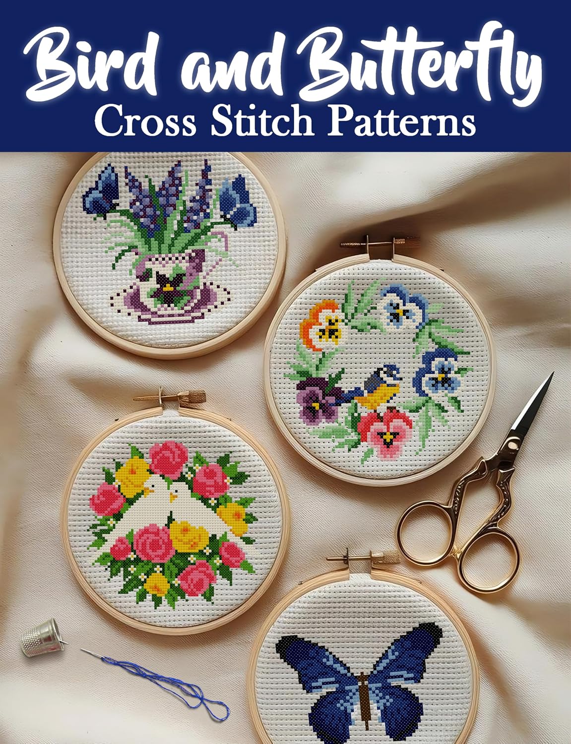 Bird and Butterfly Cross Stitch Patterns: Discover a Collection of Over 150 Patterns to Bring Birds and Butterflies to Life (English Edition) baixar livro de graça