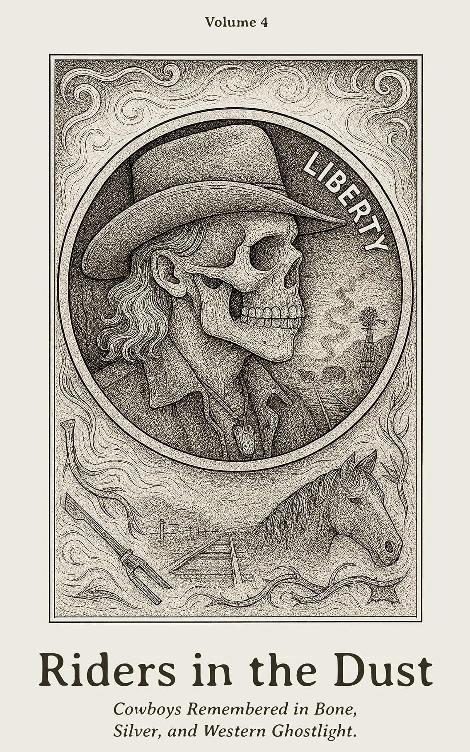 ler totalmente Riders in the Dust: Cowboys Remembered in Bone, Silver, and Western Ghostlight. (Nickel Souls - Engraved Lives from the Forgotten West. A Skull-Carved... on Buffalo Nickels Book 5) (English Edition)