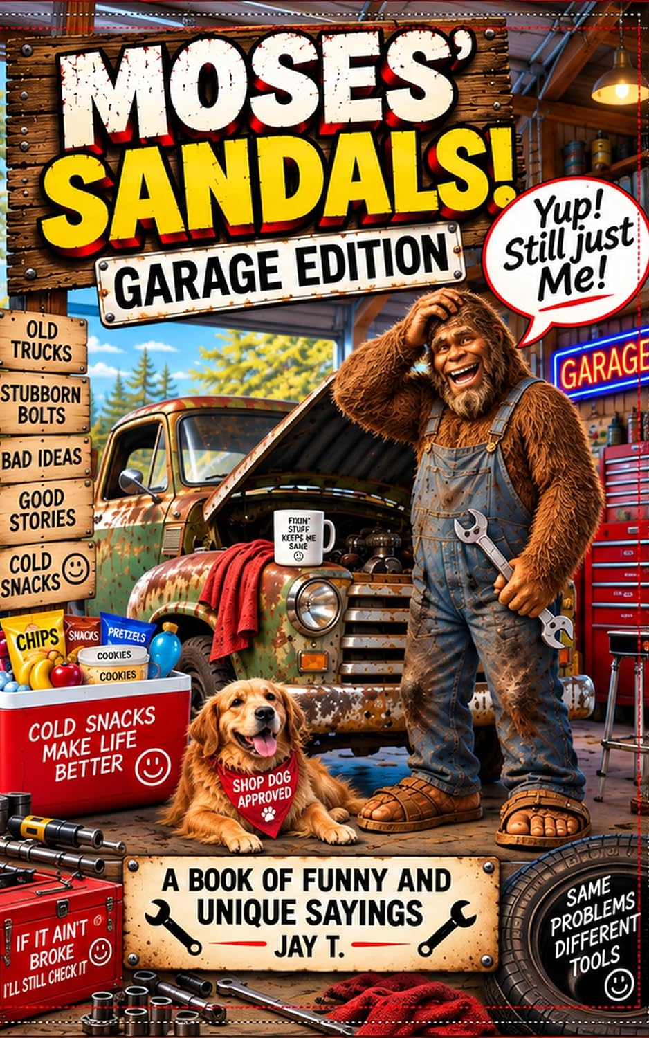 ler totalmente Moses’ Sandals! Garage Edition: A Book of Funny and Unique Sayings for the Garage (English Edition)