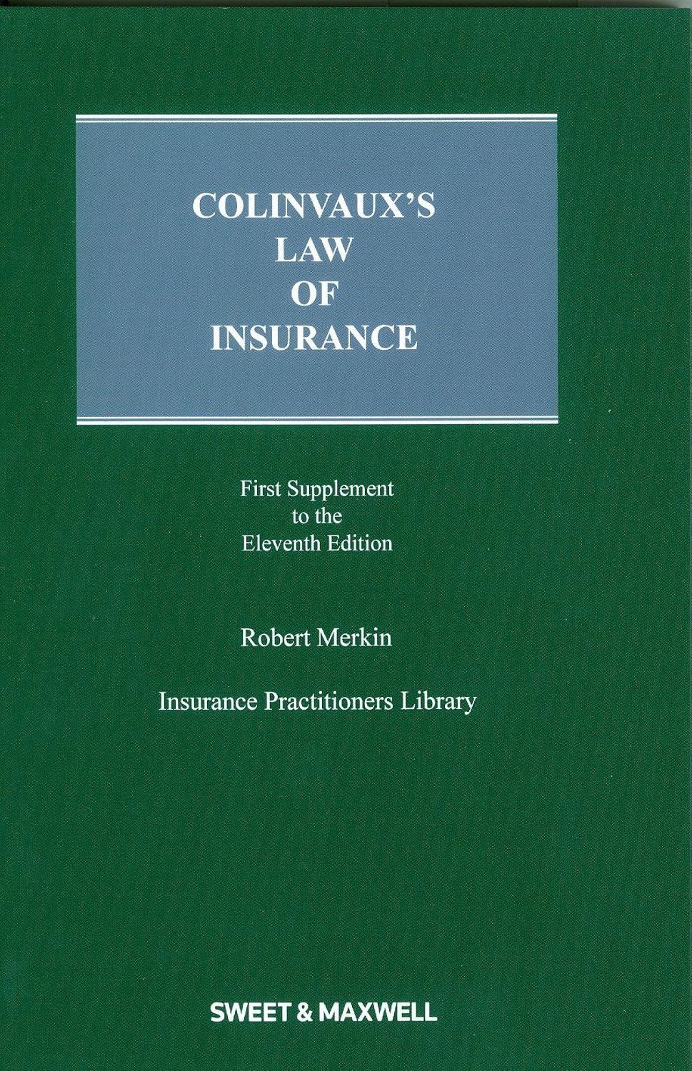 Colinvaux's Law of Insurance (1st Supplement)