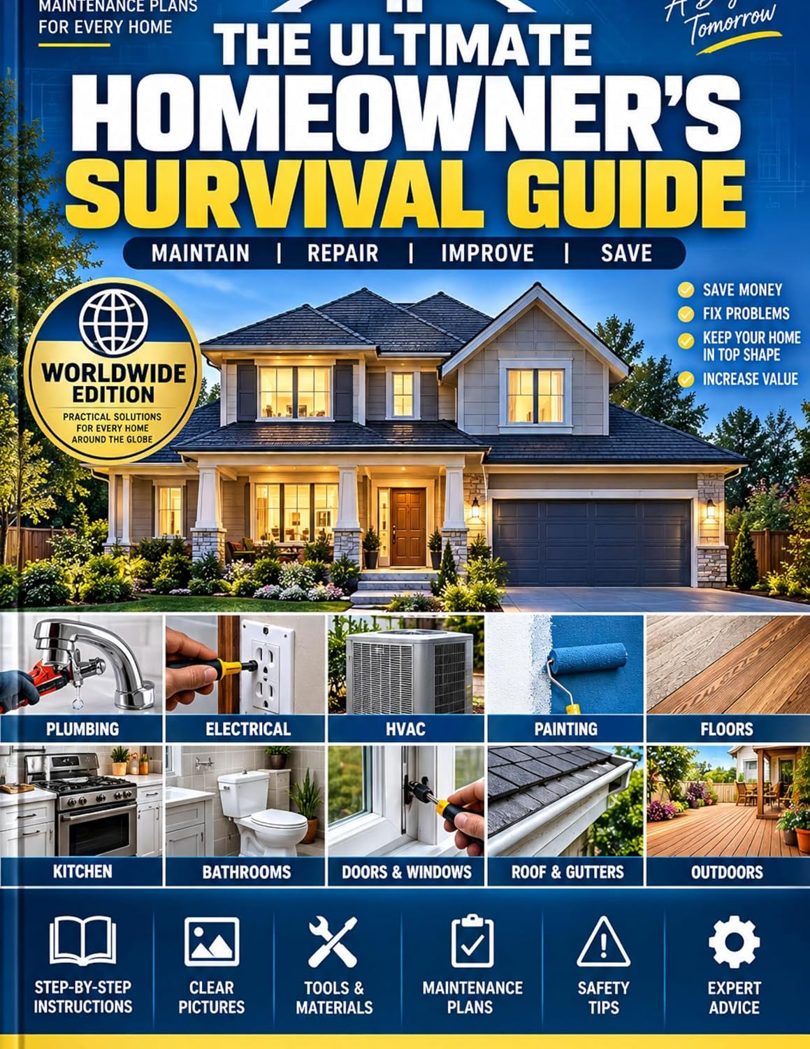 ler totalmente Ultimate Home Maintenance & Repair Guide: Essential Repairs, Preventive Maintenance, Checklists & Practical DIY Solutions for Every Homeowner (English Edition)