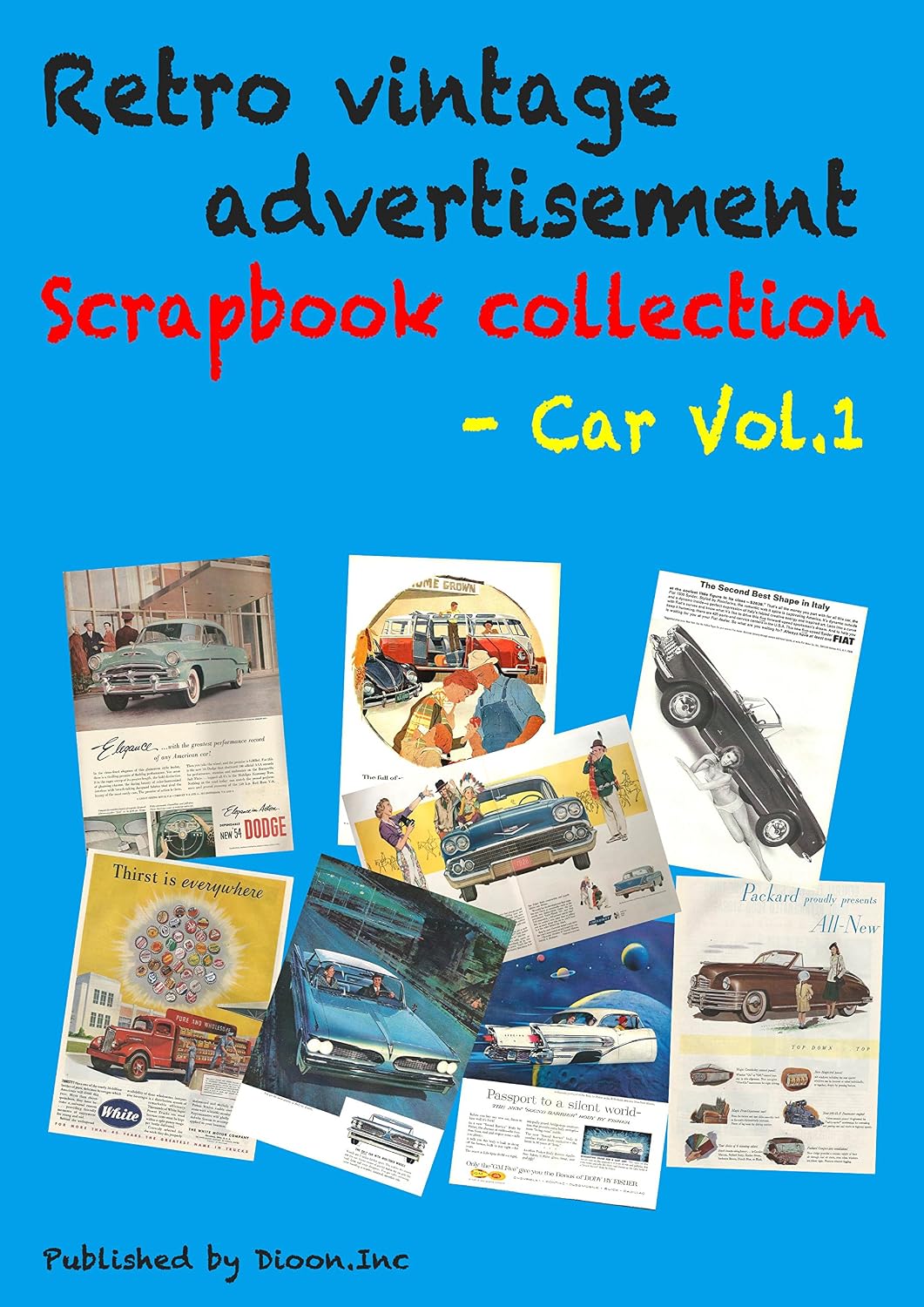 ler totalmente Retro vintage advertisement Scrapbook collection - Car Vol.1 (English Edition)