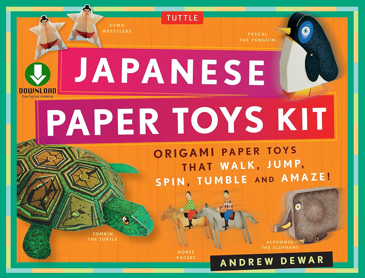 Japanese Paper Toys Kit: Origami Paper Toys that Walk, Jump, Spin, Tumble and Amaze! (Downloadable Material Included) (English Edition) baixar livro de graça