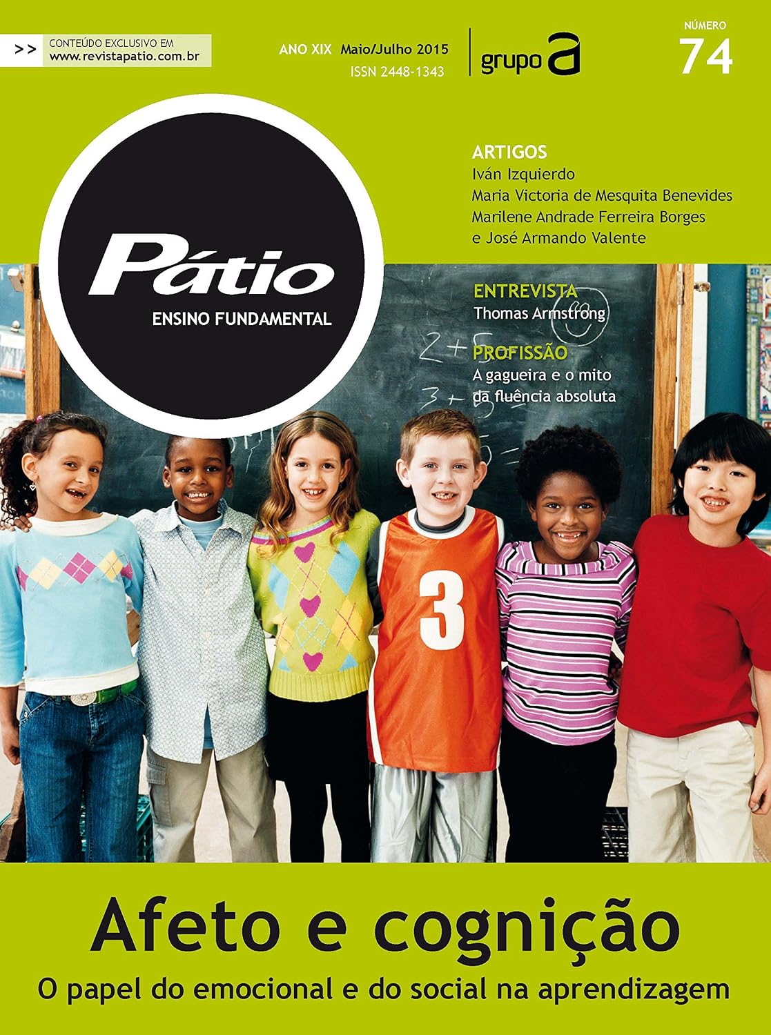Revista Pátio Ensino Fundamental 74 - Afeto e cognição: o papel do emocional e do social na aprendizagem (PEF)