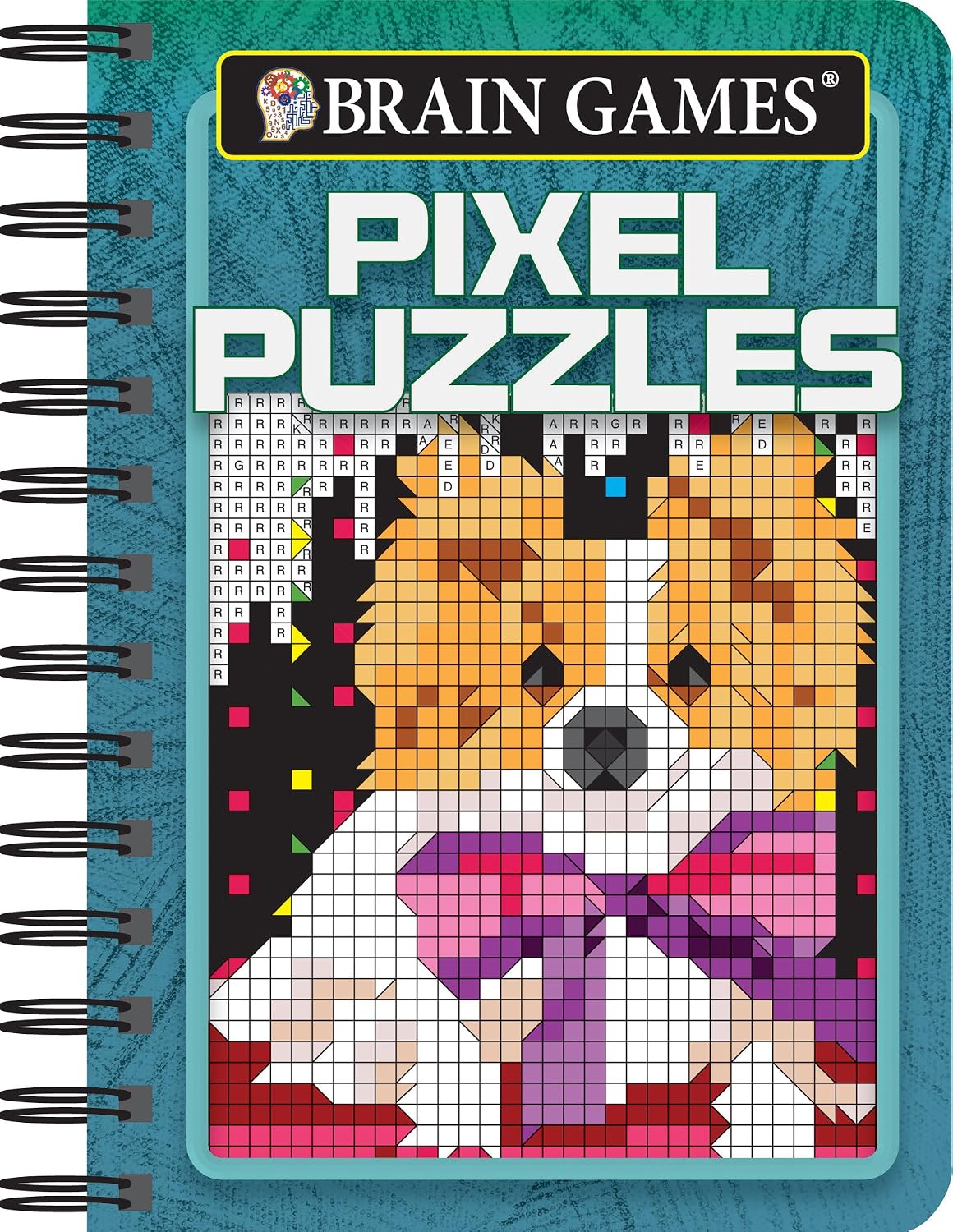 ler totalmente Brain Games - To Go - Pixel Puzzles: Color by Square Mosaic Activity Book Hidden Picture Puzzles Travel Size for Teens & Adults