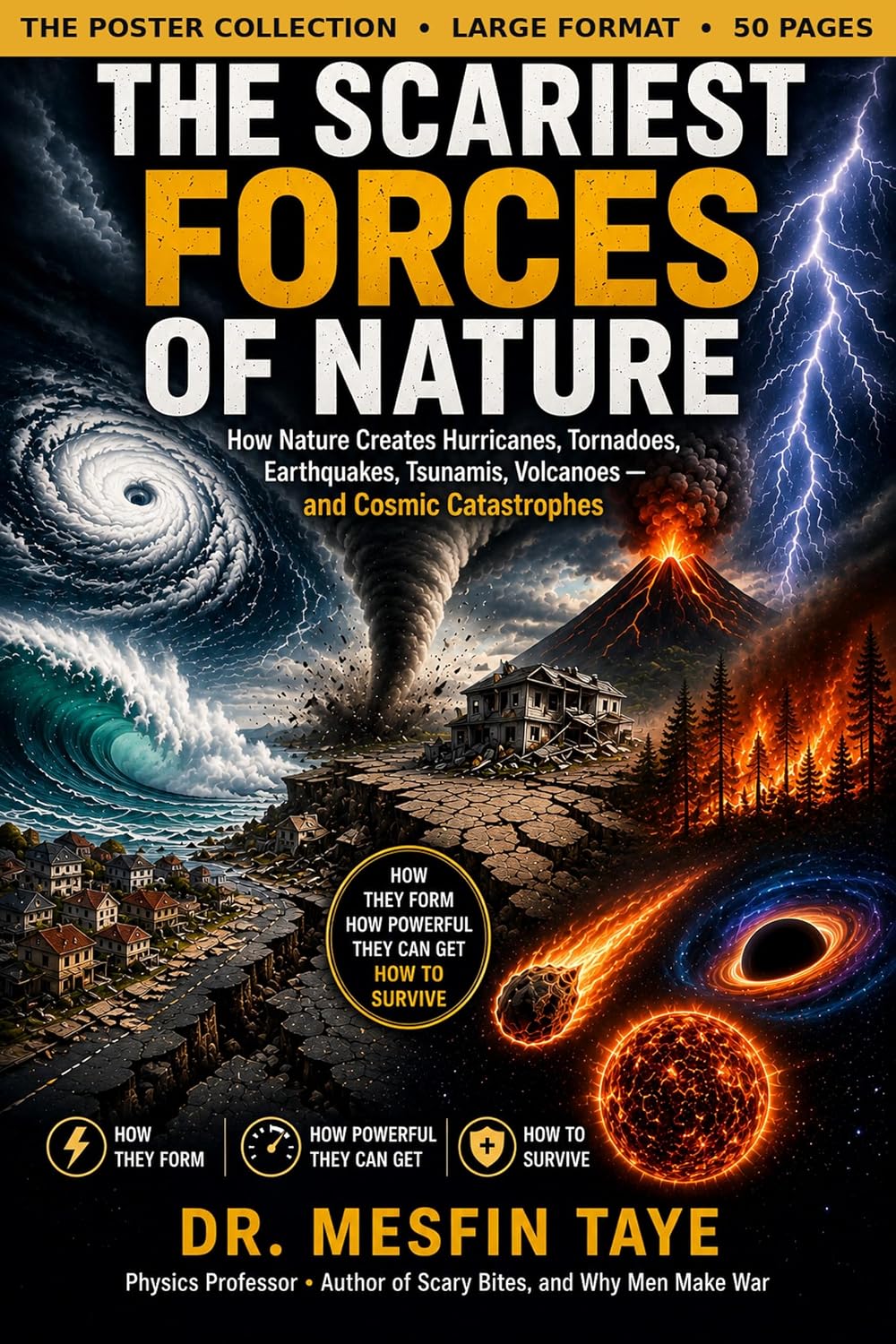 The Scariest Forces of Nature: The Poster Collection: 25 Full-Page Posters and 21 Illustrated Guides — Hurricanes, Tornadoes, Earthquakes, Volcanoes, and the Forces of the Universe (English Edition)