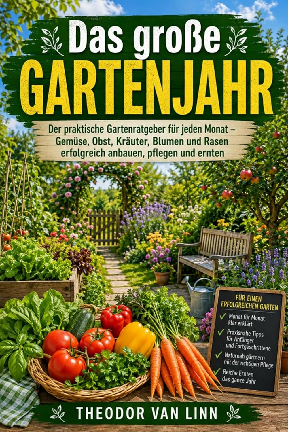 ler totalmente Das große Gartenjahr: Monat für Monat genau wissen, was im Garten wirklich wichtig ist – Aussaat, Pflanzung, Pflege, Ernte, Rückschnitt und viele praktische... Gemüse, Obst und Rasen (German Edition)
