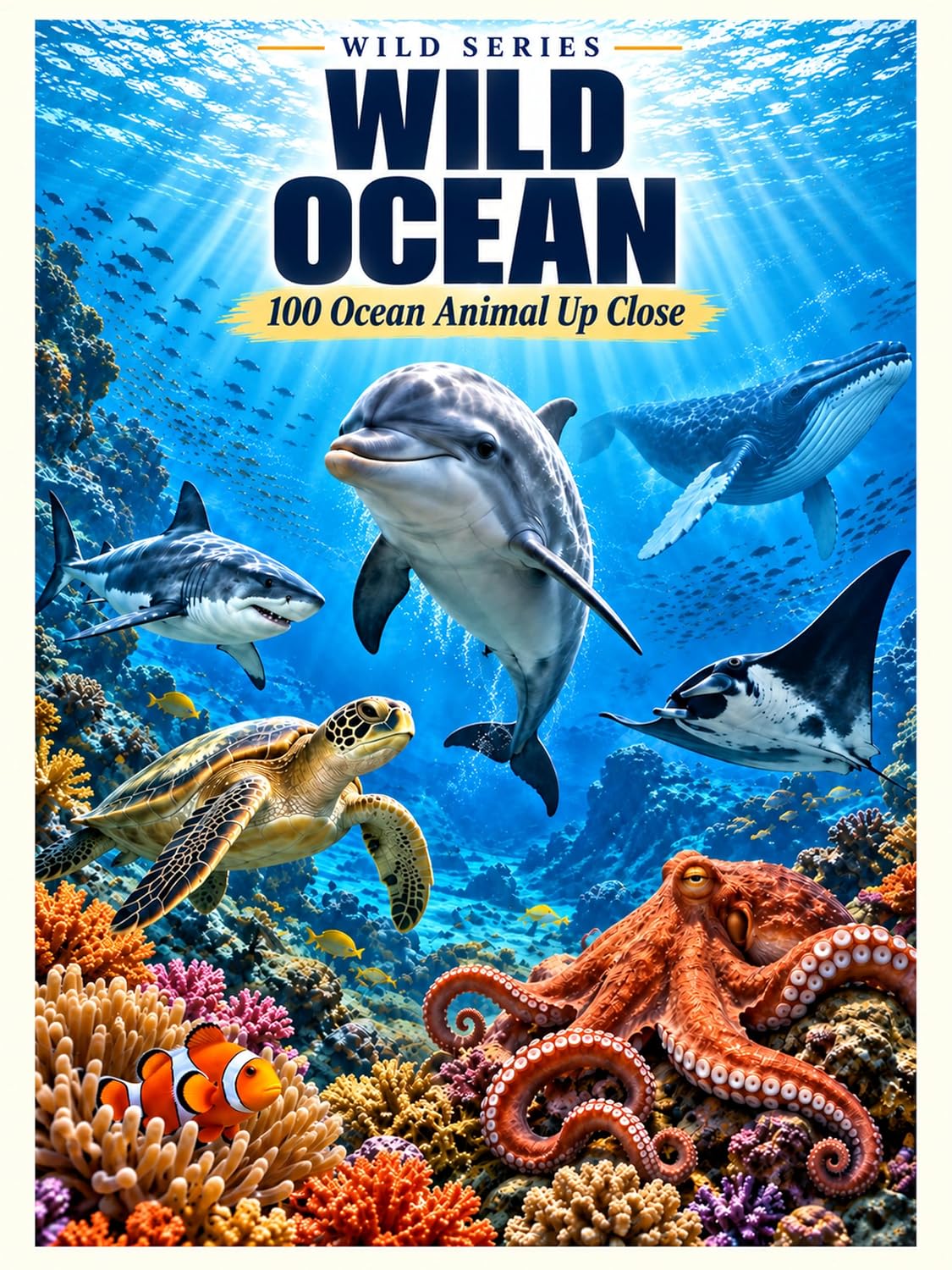 Wild Ocean: 100 Ocean Animal Up Close (Wild Series) (English Edition) baixar o livro de graça