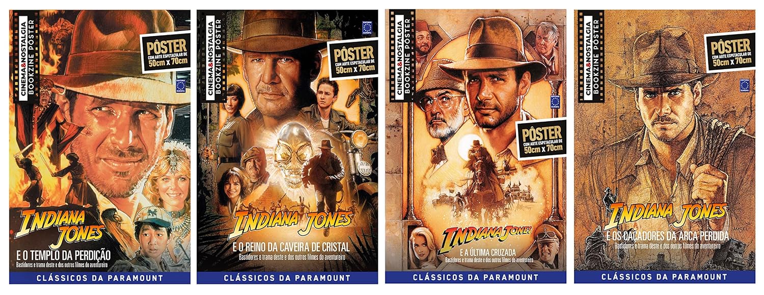 capítulo por capítulo baixar Indiana Jones - Coleção 4 pôsteres - Superpôster Cinema e Nostalgia
