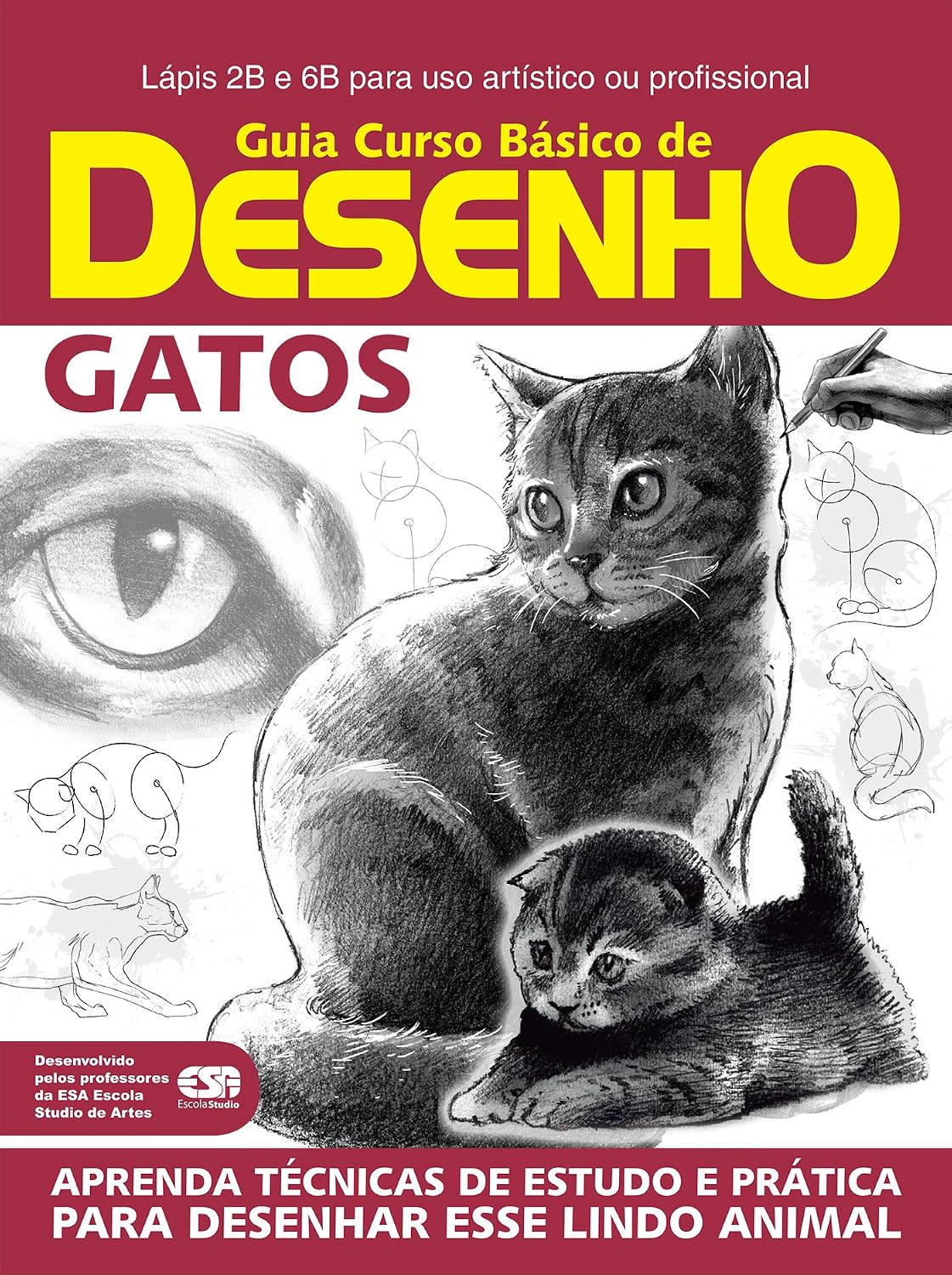 Guia Curso Básico de Desenho - Gatos (Guia Curso de Desenho Livro 1) baixar o livro de graça