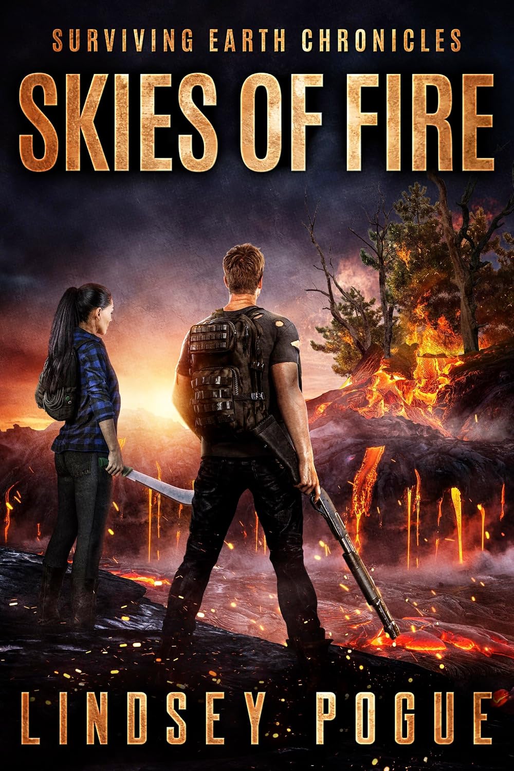 ler totalmente Skies of Fire: A Survival Romance (Surviving Earth Chronicles) (English Edition)