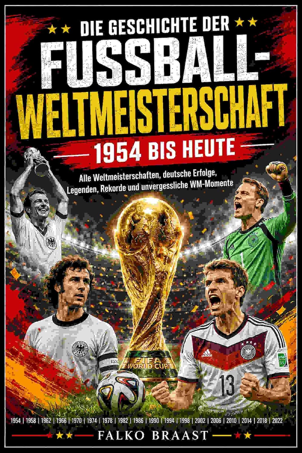 ler totalmente Die Geschichte der Fußball-Weltmeisterschaft 1954 bis heute: Alle Weltmeisterschaften, deutsche Erfolge, Legenden, Rekorde und unvergessliche WM-Momente (German Edition)