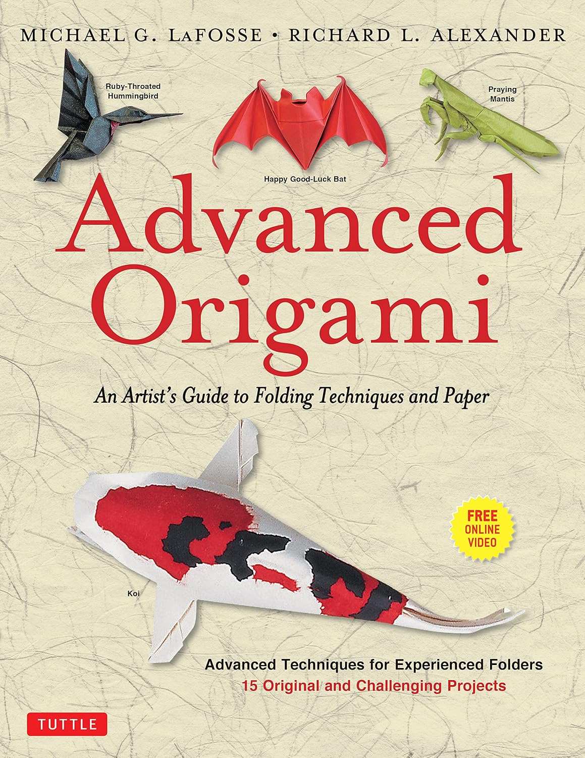 ler totalmente Advanced Origami: An Artist's Guide to Folding Techniques and Paper: Origami Book with 15 Original and Challenging Projects: Instructional DVD Included