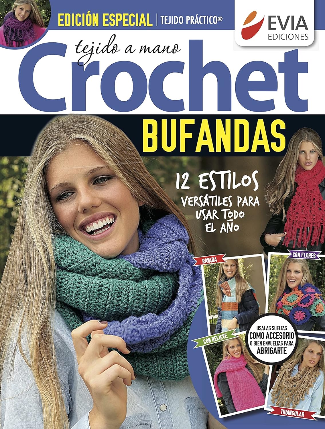 ler totalmente Crochet bufandas: Doce estilos versátiles para usar todo el año (CROCHET I nº 10) (Spanish Edition)
