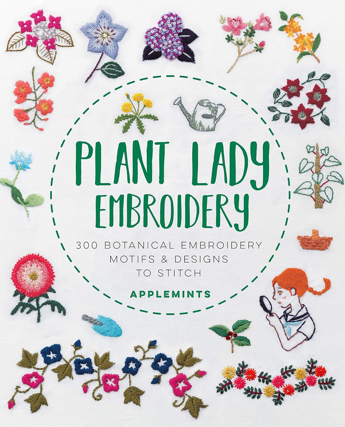 ler totalmente Plant Lady Embroidery: 300 Botanical Embroidery Motifs & Designs to Stitch