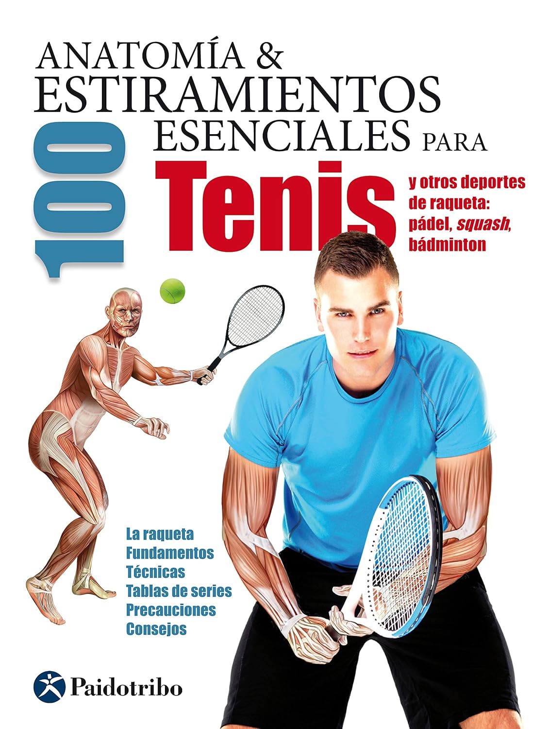 capítulo por capítulo baixar Anatomía & 100 estiramientos para Tenis y otros deportes de raqueta (Color): La raqueta, fundamentos, técnicas, tablas de series, precauciones, consejos... estiramientos esenciales) (Spanish Edition)