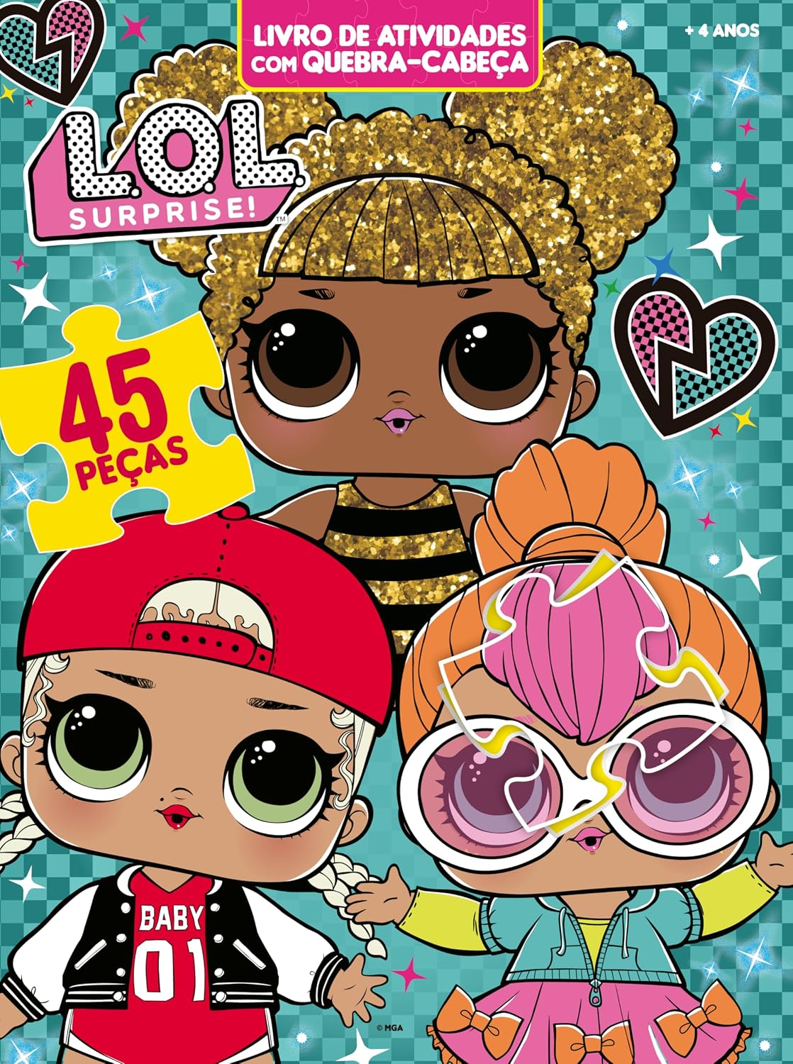 L.O.L Surprise! Livro de Atividades com Quebra-Cabeça