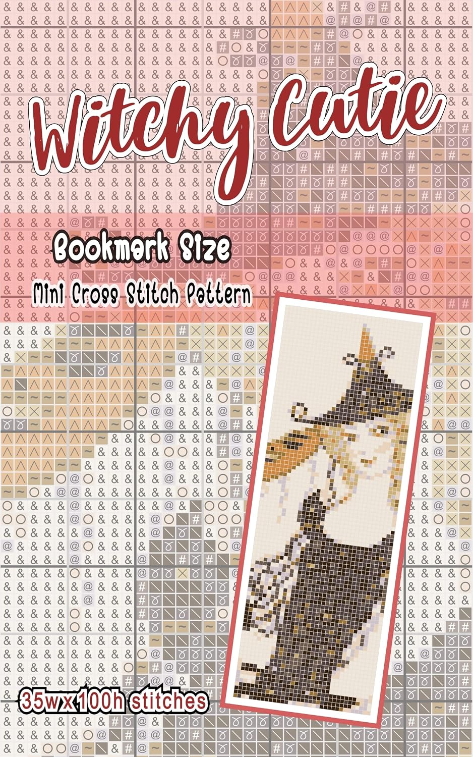 Witchy cutie mini cross stitch pattern: Bookmark size counted crossstitch color chart of a cute woman in fancy dancing clothing (English Edition) baixar livro de graça