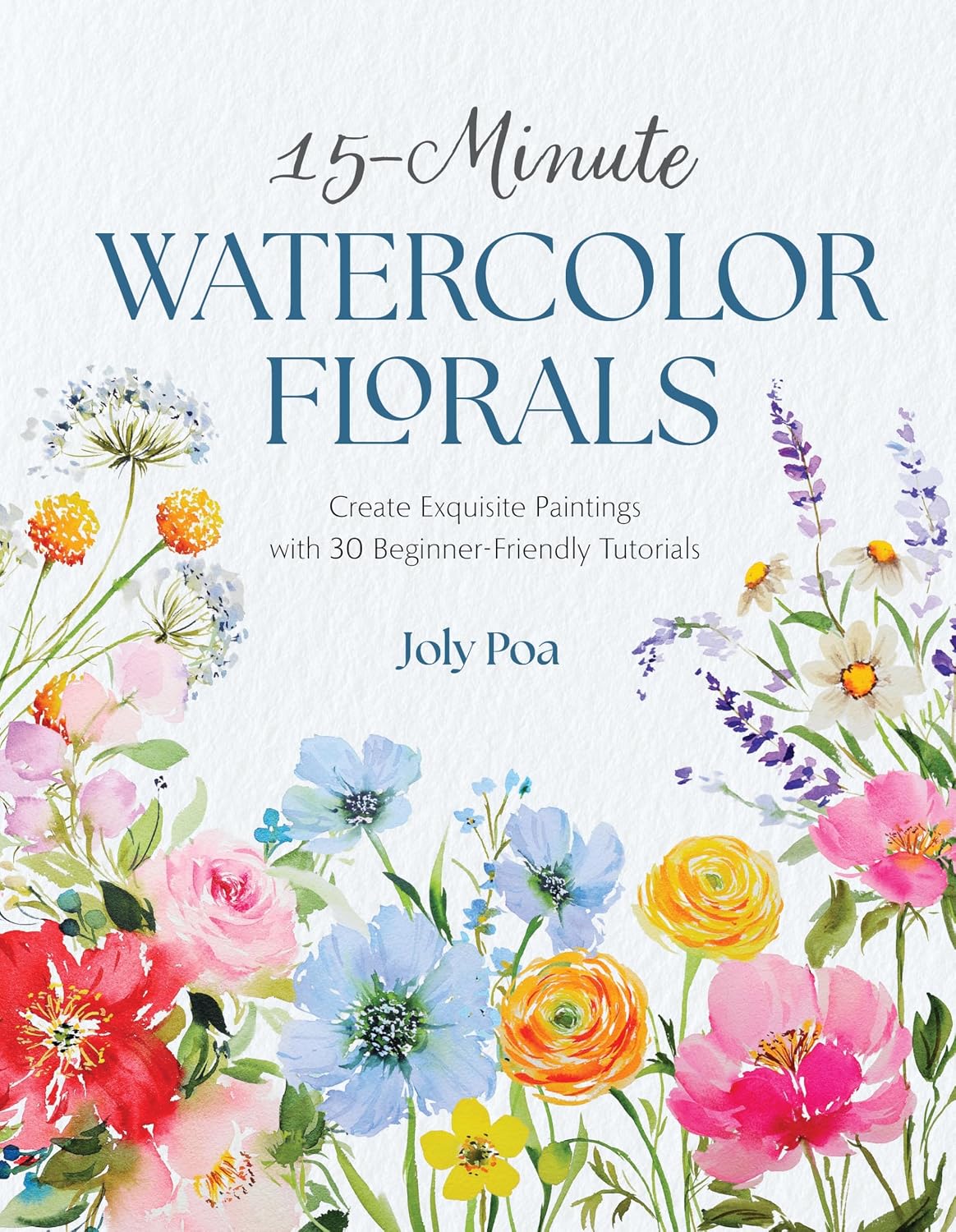 capítulo por capítulo baixar 15-Minute Watercolor Florals: Create Exquisite Paintings with 30 Beginner-Friendly Tutorials (English Edition)