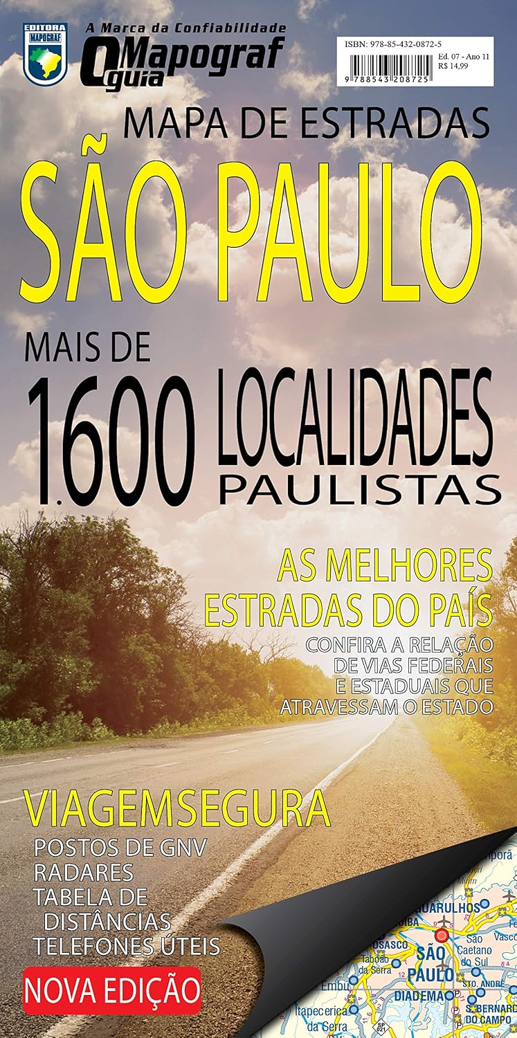 ler totalmente Mapa de Estradas - São Paulo: Guia Mapograf