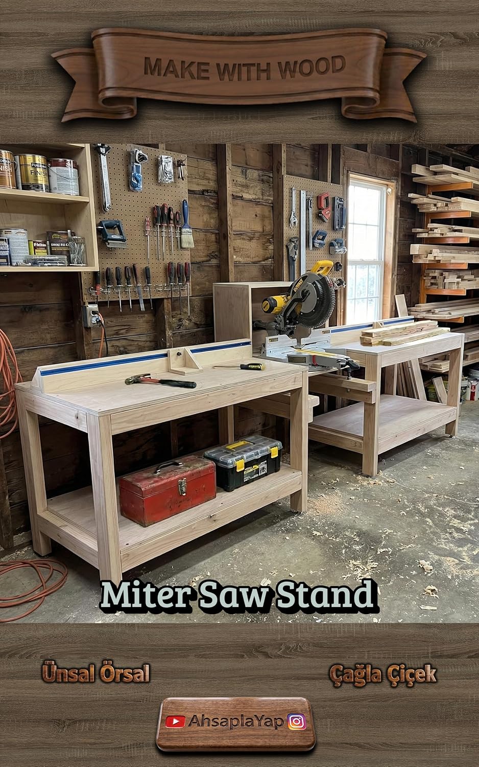 ler totalmente DIY Wooden Miter Saw Stand Plans: Easy Build, Digital Download (Imperial & Metric) (English Edition)