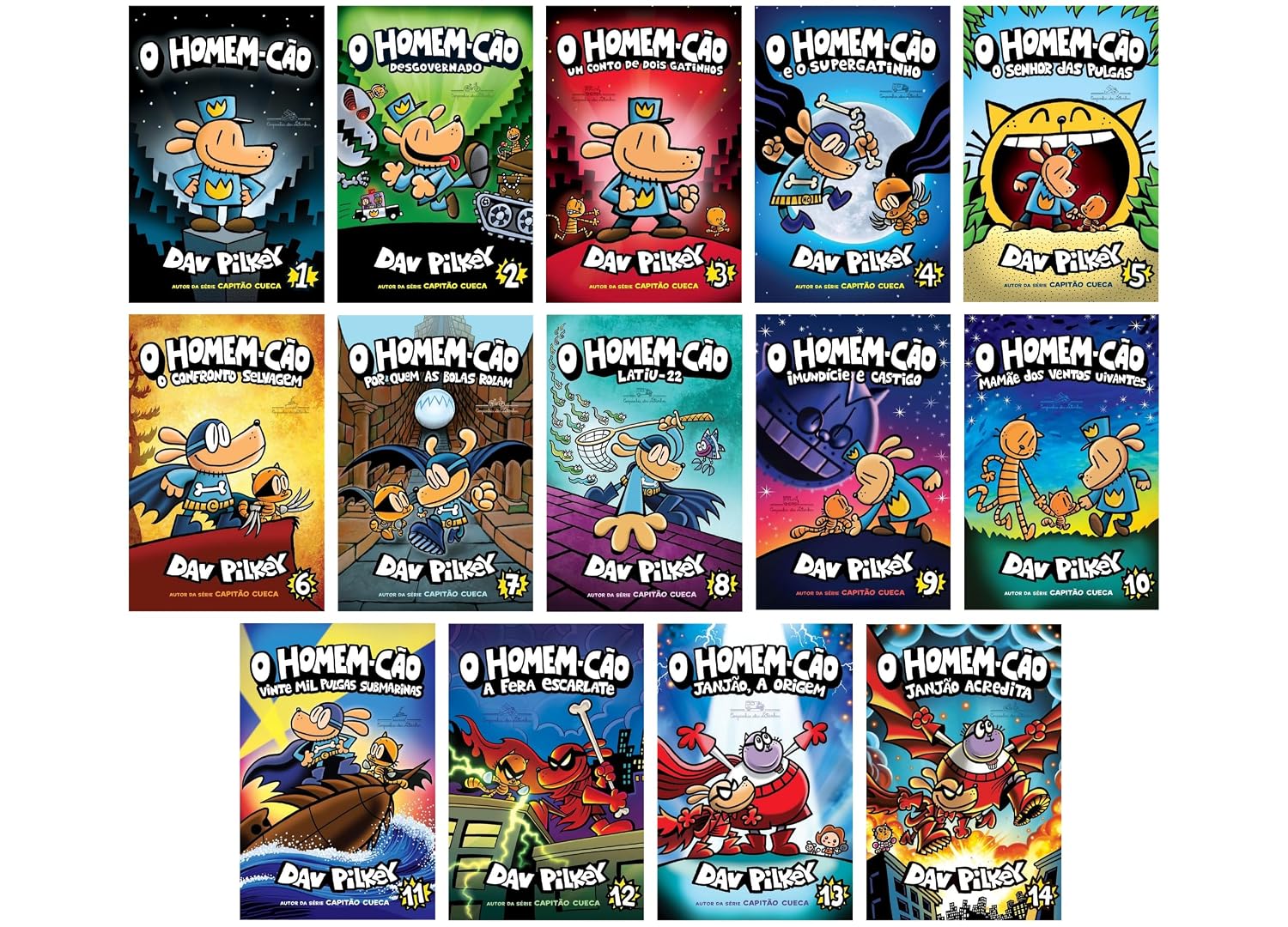Coleção Completa - O Homem Cao - Vol. 1 ao 14 | (Dav Pilkey) baixar livro de graça