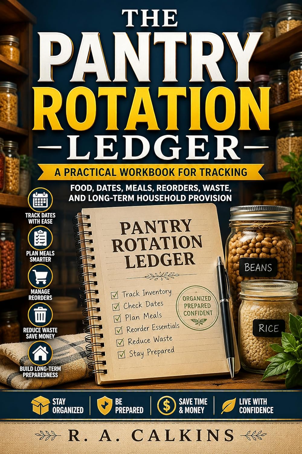The Pantry Rotation Ledger: A Practical Workbook for Tracking Food, Dates, Meals, Reorders, Waste, and Long-Term Household Provision (English Edition) baixar o livro de graça