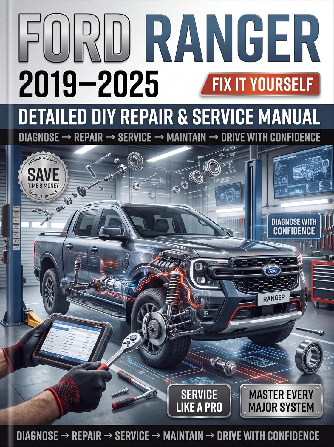 capítulo por capítulo baixar Ford Ranger 2019-2025 Detailed DIY Repair & Service Manual: Owner’s Step-by-Step Guide to Essential Maintenance, Advanced Diagnostics, and Complete Vehicle... Dealership Fees and Bullet (English Edition)
