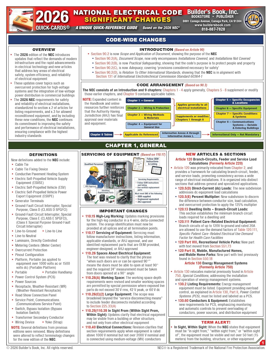 National Electrical Code Significant Changes Quick-Card Based on the NEC 2026 baixar o livro de graça